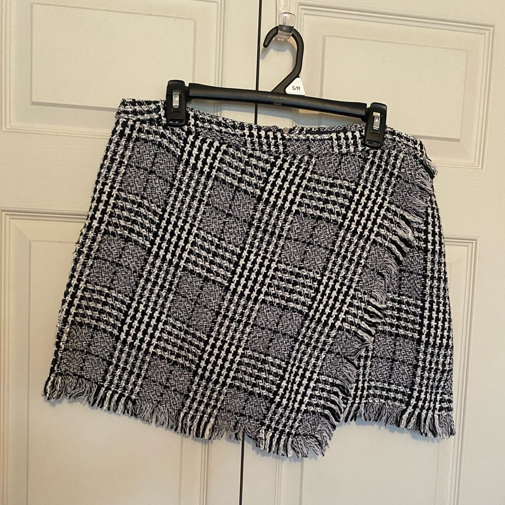Plaid mini skirt